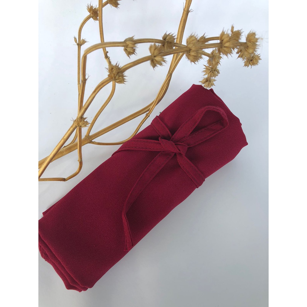 Bergo Maryam polos khimar Instan kerudung tali jilbab diamond bergo mariam-M diamond  Maroon