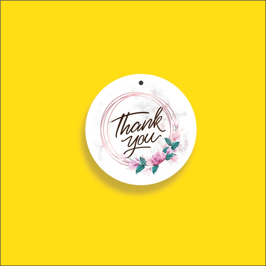 

Hang Tag Thank You Bulat / HANGTAG Custom tambah text