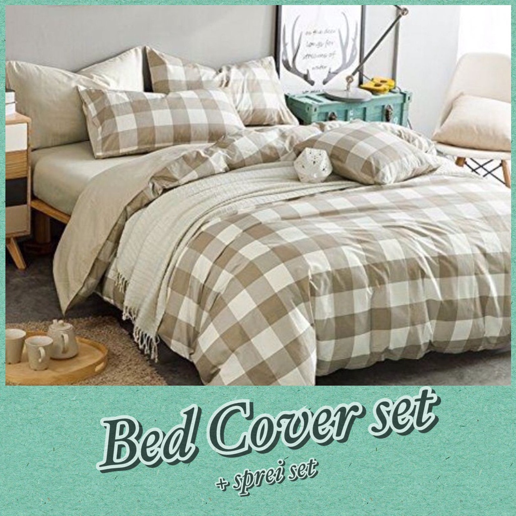 BEDCOVER SET MOTIF AESTHETIC FREE TAS