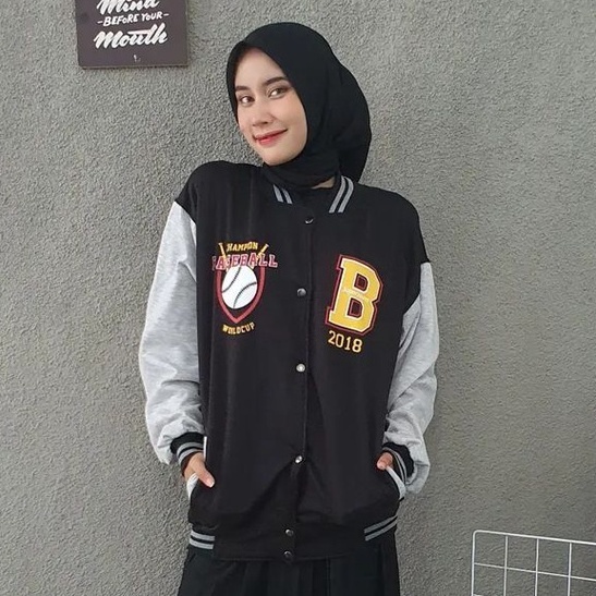 MVP - B Champion Baseball - Jaket Baseball Oversize Unisex