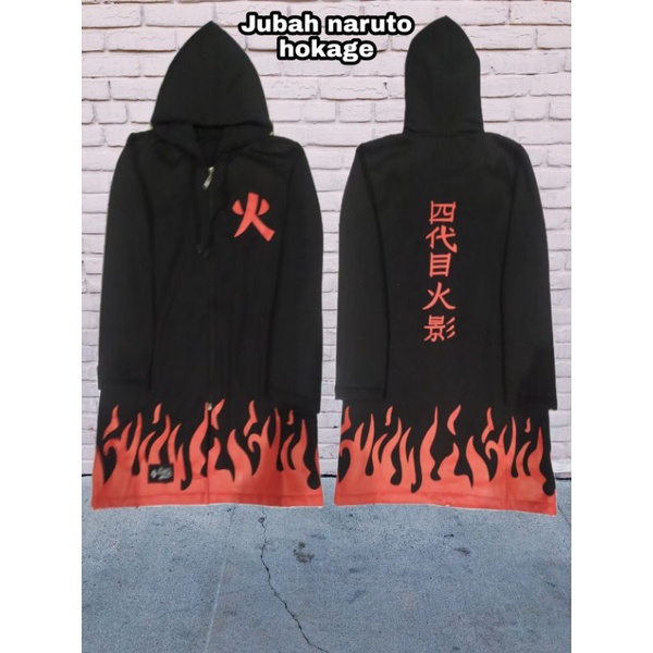 jubah anime naruto hokage yondaime api merah anak dan dewasa