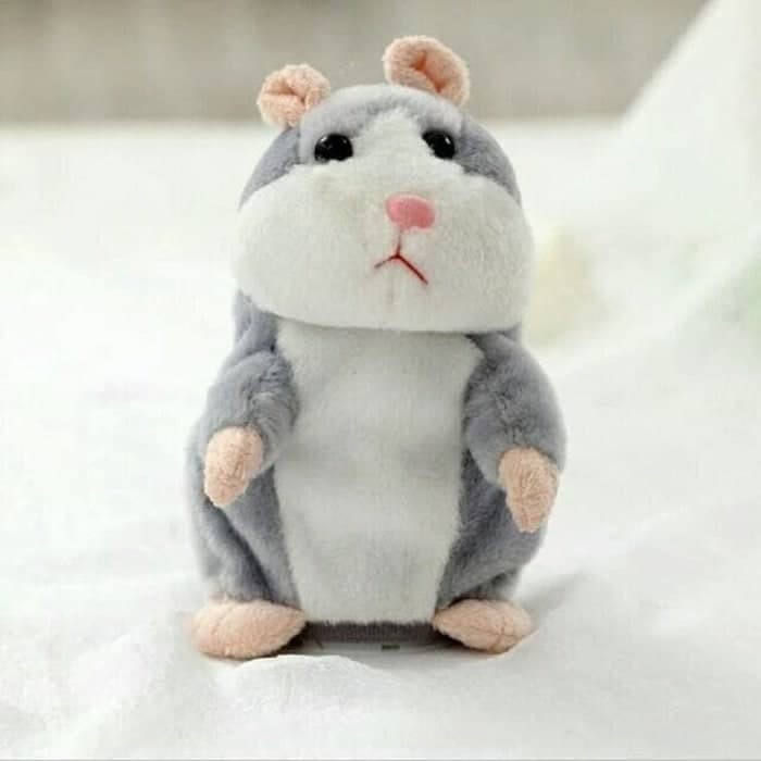 Boneka Hamster Lucu Bisa bicara / Talking Hamster Bonus Batre