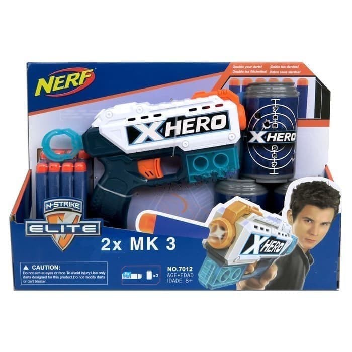 Mainan Anak Pistol Nerf N-Strike Elite X Hero Target 7012