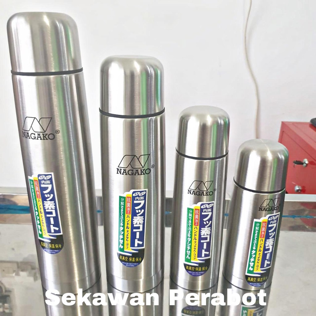 {BISA COD} TERMOS AIR PANAS + DINGIN STAINLESS NAGAKO | BONUS GRATIS SARUNG | BEST SELLER