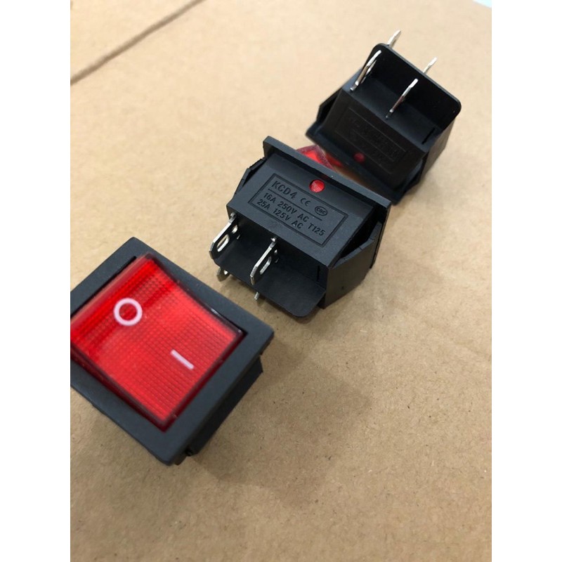 Saklar Rocker switch besar lampu 4 pin / 4 kaki MURAH