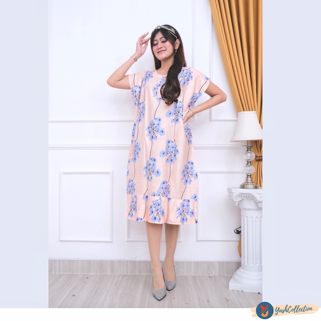 YashCollection - Daster viral Busui Daster Ruffle Jumbo Daster Kekinian Daster Tunik Namira-Ruffle Rafles Salem