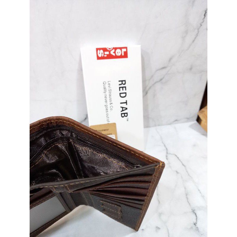Dompet kulit asli panjang pria wanita.dompet kulit panjang levi's