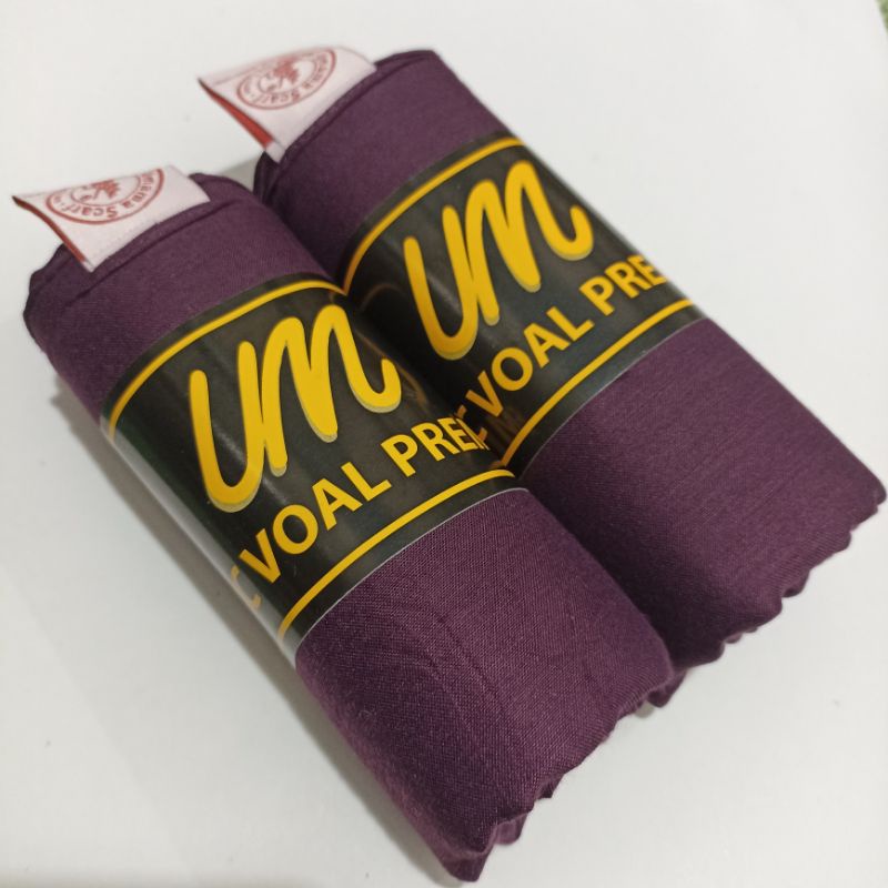 Jilbab UMAMA BASIC VOAL  Original Scarf Jilbab Hijab Kerudung sekolah segiempat seragam kerja polos-Basic Voal Grape