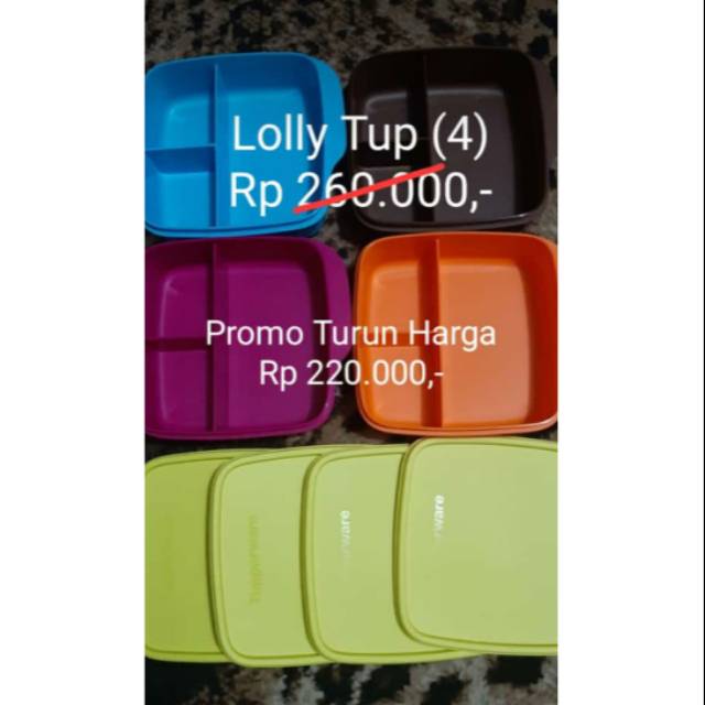 TUPPERWARE TEMPAT MAKAN LOLY PROMO JUNI