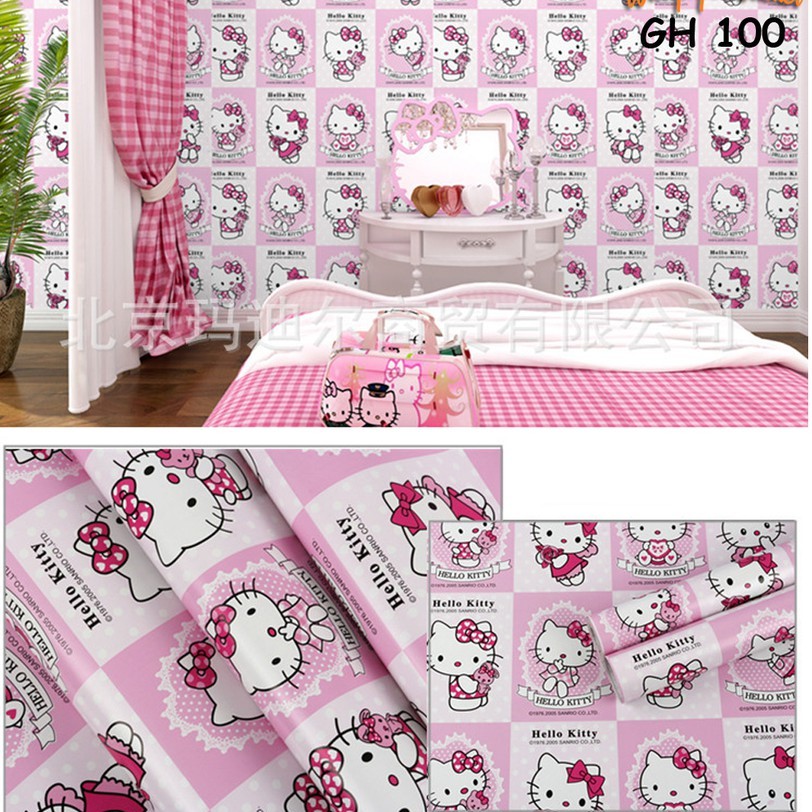 Wallpaper dinding 3d kamar tidur / Wallpaper dinding kamar tidur anak wallstiker Karakter Lucu Ukuran 45Cmx5M / 10M Termurah-GH100-5M