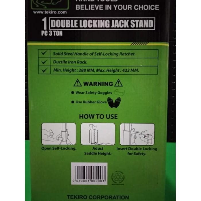 GOJEK JACK STAND TEKIRO 3 TON / JACK STAND TEKIRO 3 TON
