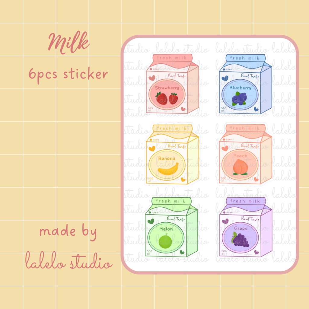 

Lalelo Studio - Sticker Deco Milk