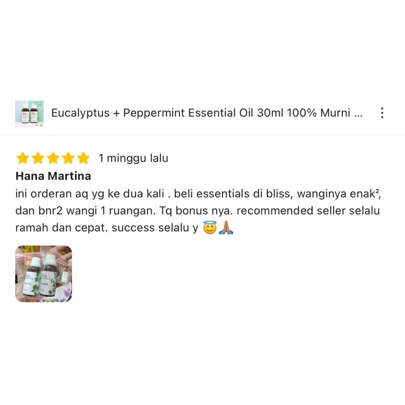 Refresh Essential Oil Blends 100% Murni Theurapeutic Grade