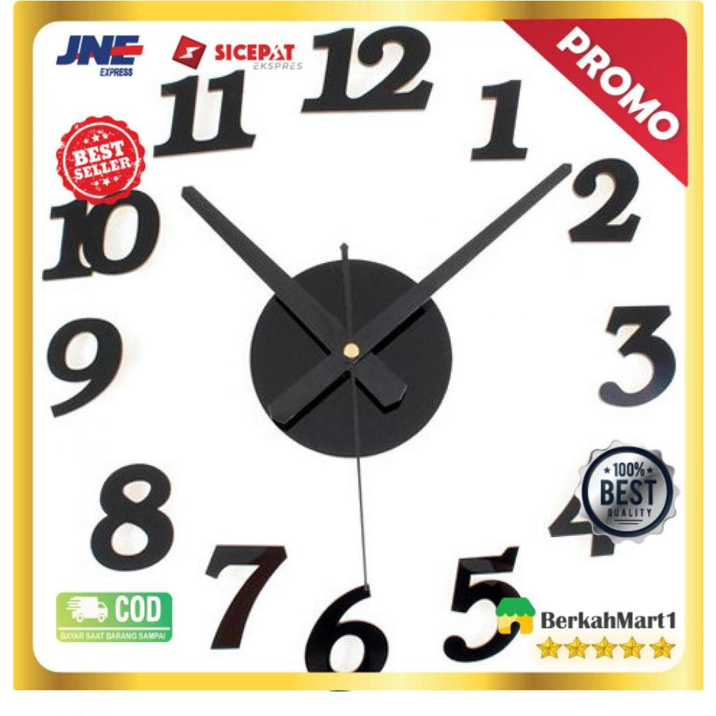 Taffware Jam Dinding DIY Giant Wall Clock Quartz 30-50cm DIY-03