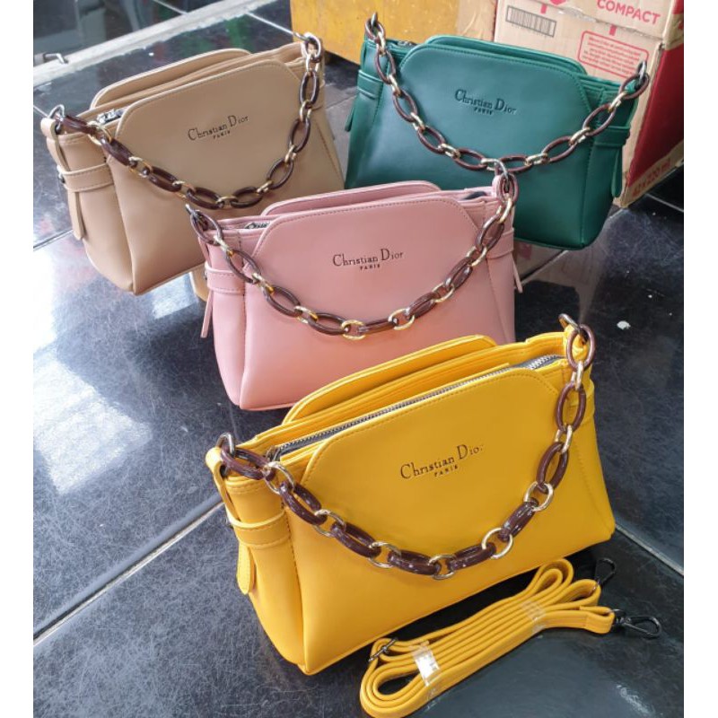 Tas Slempang Fashion Wanita Kekinian/Tas Slempang Wanita Gesper