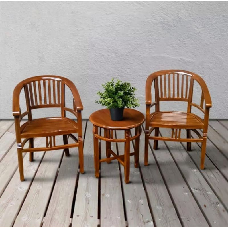 Kursi teras/kursi teras minimalis /kursi betawi formasi 2/1 3/1 4/1 full kayu jati