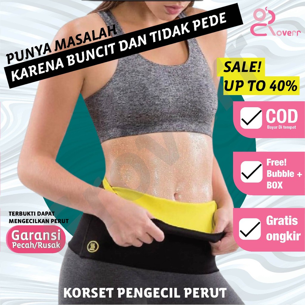 Korset Olahraga Pria Wanita Hot Shapers Waist Neotex Pelangsing Pengecil Perut Pembakar Lemak GW5