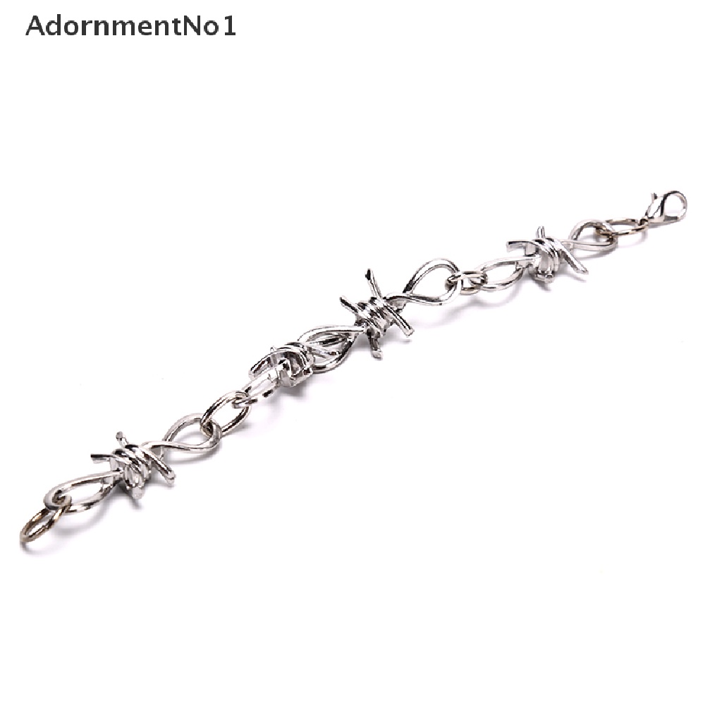 [AdornmentNo1] Silver Stainless Steel Chain Link Bracelet Wristband Bangle Jewelry Punk Jewelry [new]