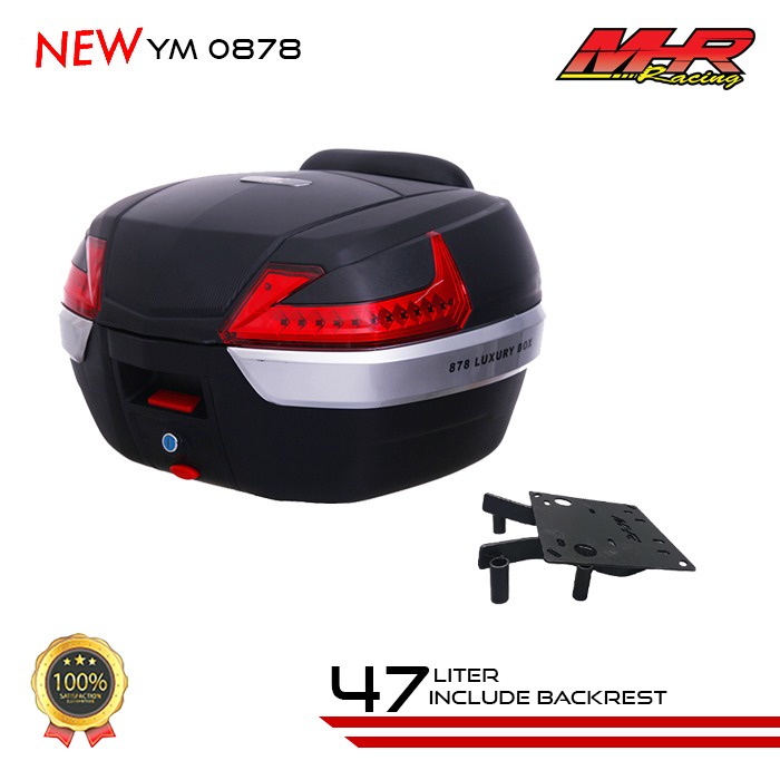 box belakang motor box  mhr paketan bracket pcx150/pcx160 MHR 47 LITER ada sandaran box original mhr