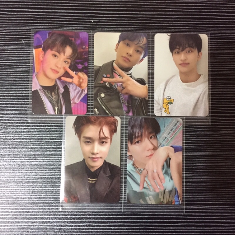 wts pc nct mark hot sauce, sticker, jeno hello future, taeil arrival