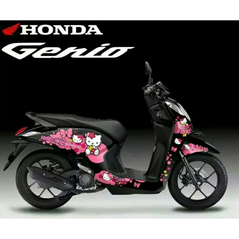 Decal Genio hellokitty black pink