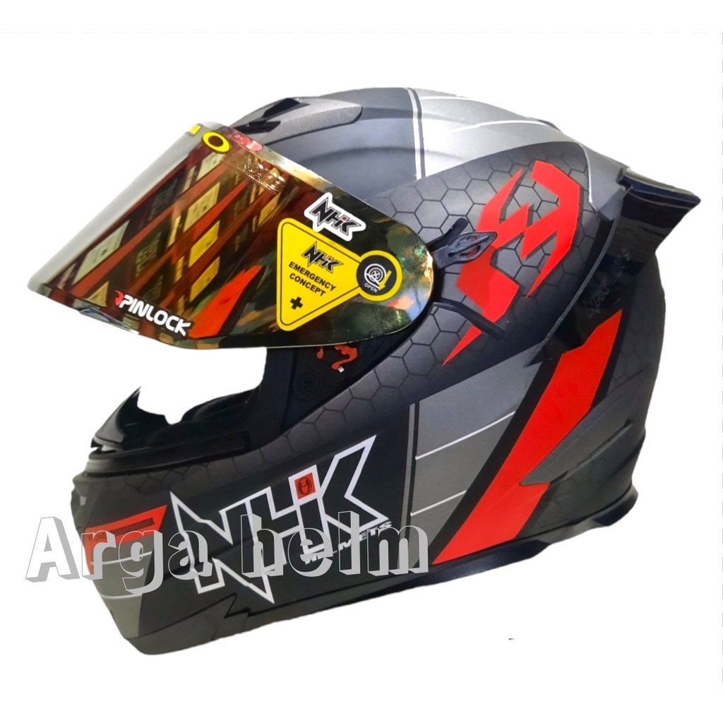 Helm nhk rx9 navy black red dop paket ganteng-3