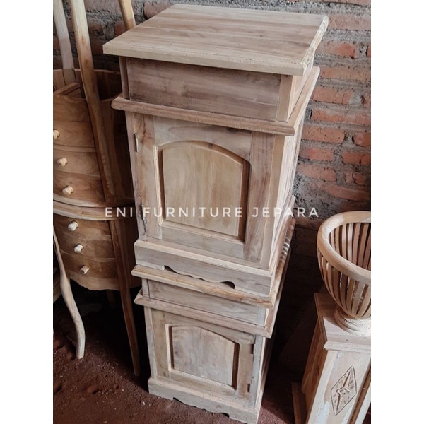 Nakas Bedside jati murah - Nakas Murah - Lemari Kecil Murah - Bufet Jati Minimalis Mentahan