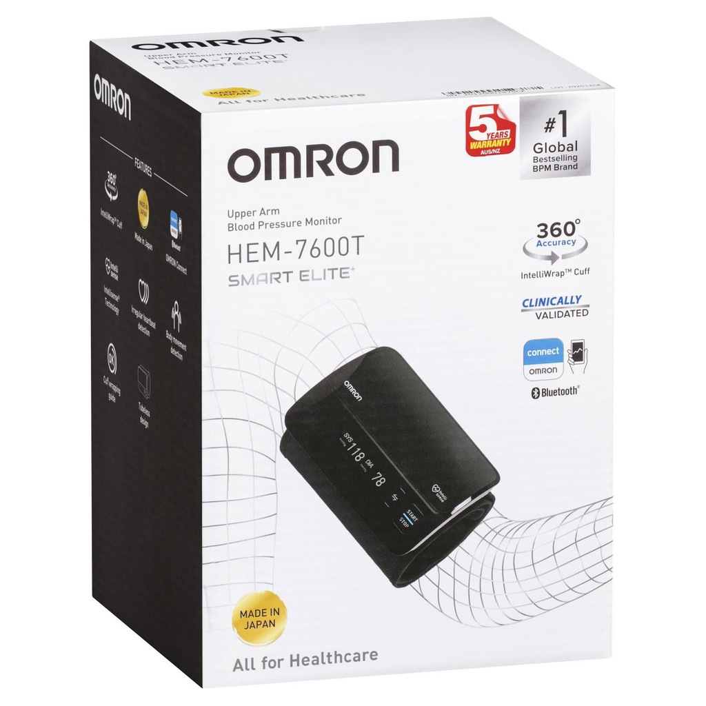 Omron HEM-7600T / 7600T / 7600 T - Tensimeter Digital Lengan Dengan Koneksi Bluetooth Made In Japan