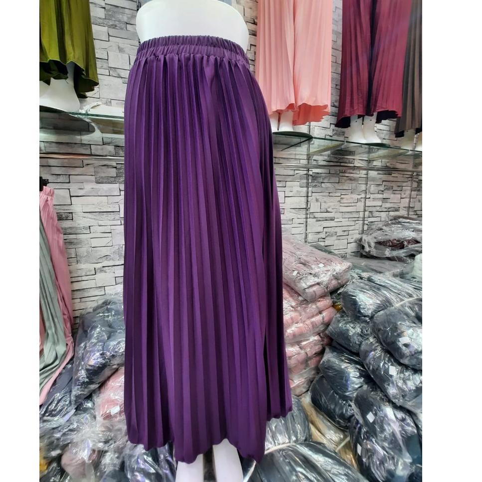 ➶ ROK PRISKET HYGET SUPER PREMIUM SIZE M-XXL UNGU TERONG ➦