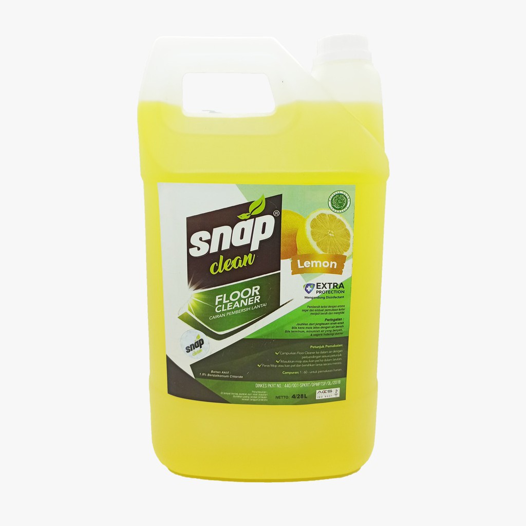 SNAP CLEAN FLOOR CLEANER SABUN PEL LANTAI 4L WANGI LAVENDER APEL SEREH LEMON