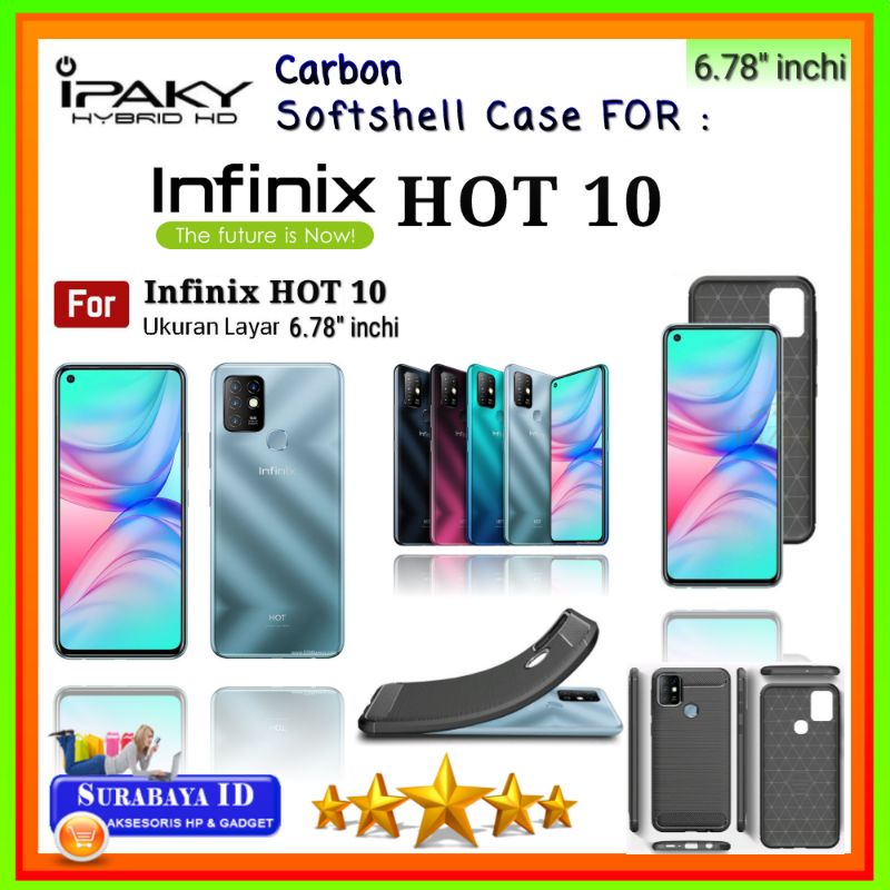 Casing Case Infinix Hot 10 (6.78"inchi) | Soft Case iPaky Infinix Hot 10