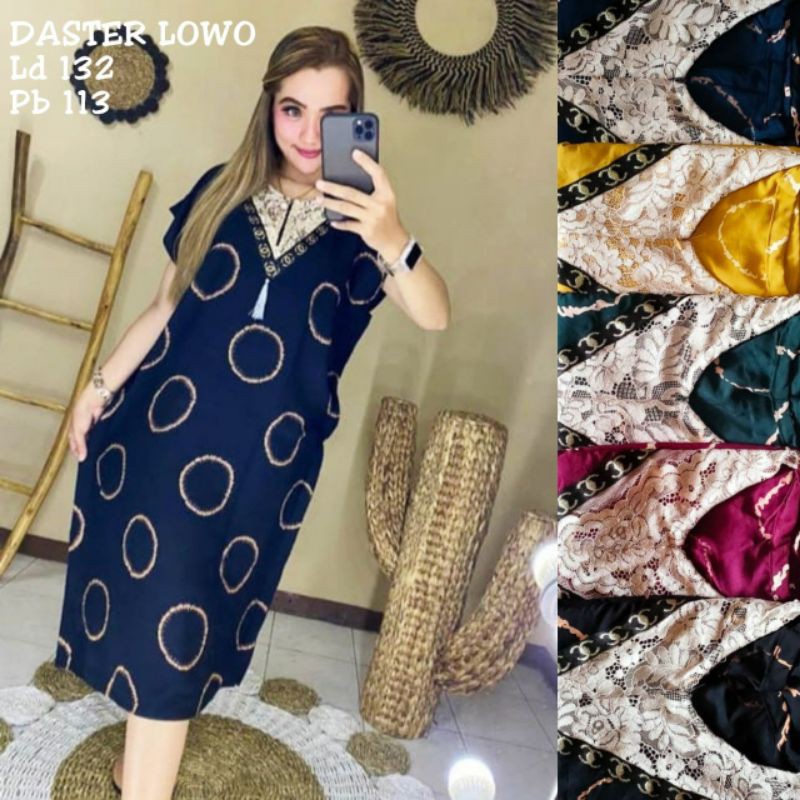 Daster Lowo Renda motif cincin