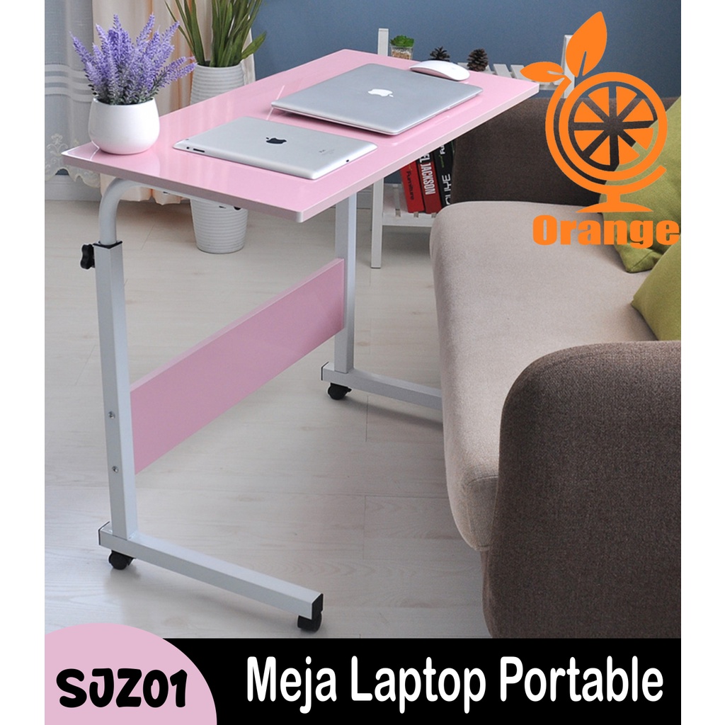 Meja Laptop Roda Meja Laptop Lipat Meja belajar meja kerja laptop Portable Standing Desk Adjustable Meja Laptop Standing