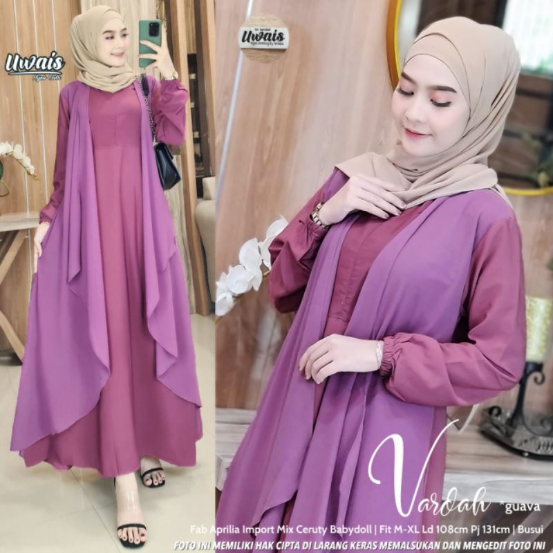 Vardah Dress by Ori Uwais Hijab "Gamis Muslimah Aprilia Import Mix Ceruty"