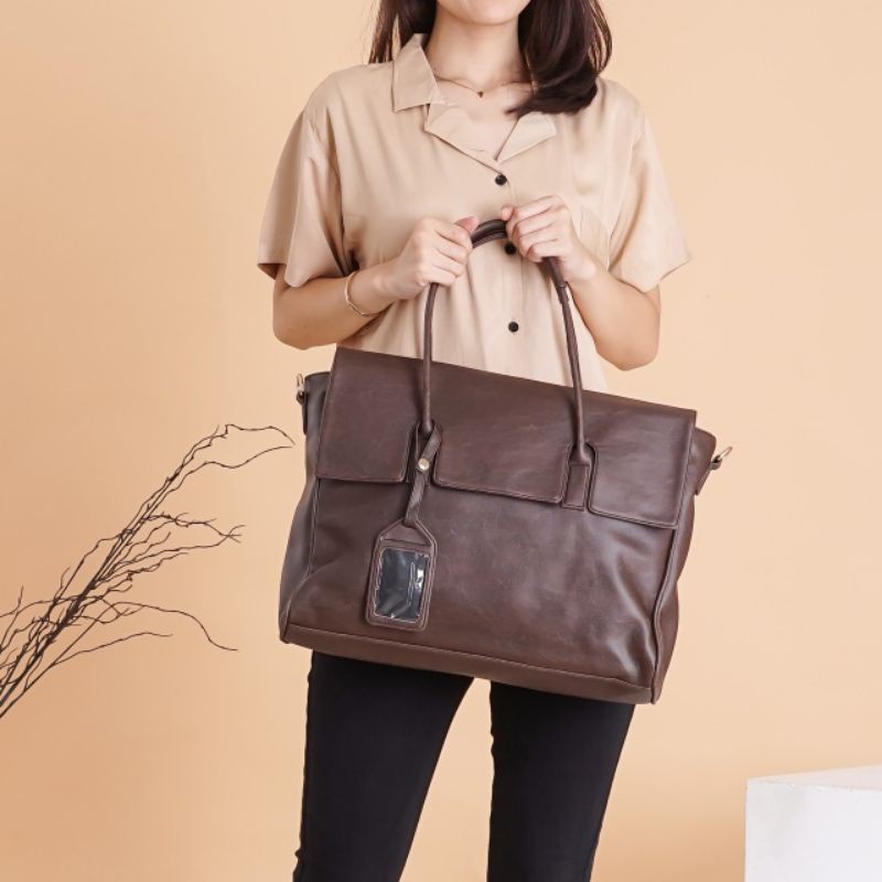 Tas Laptop Wanita Basic Tote Laptop Bag Shopee Indonesia 0854