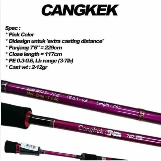 JORAN RELIX NUSANTARA PINKY 762 UL ROD RELIX CANGKEK PINKY 2.28m ULTRA LIGHT ULTRALIGHT