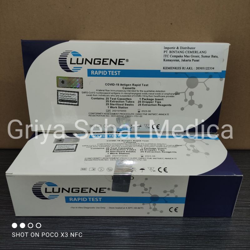 ALAT SWAB ANTIGEN HIDUNG LUNGENE ORIGINAL
