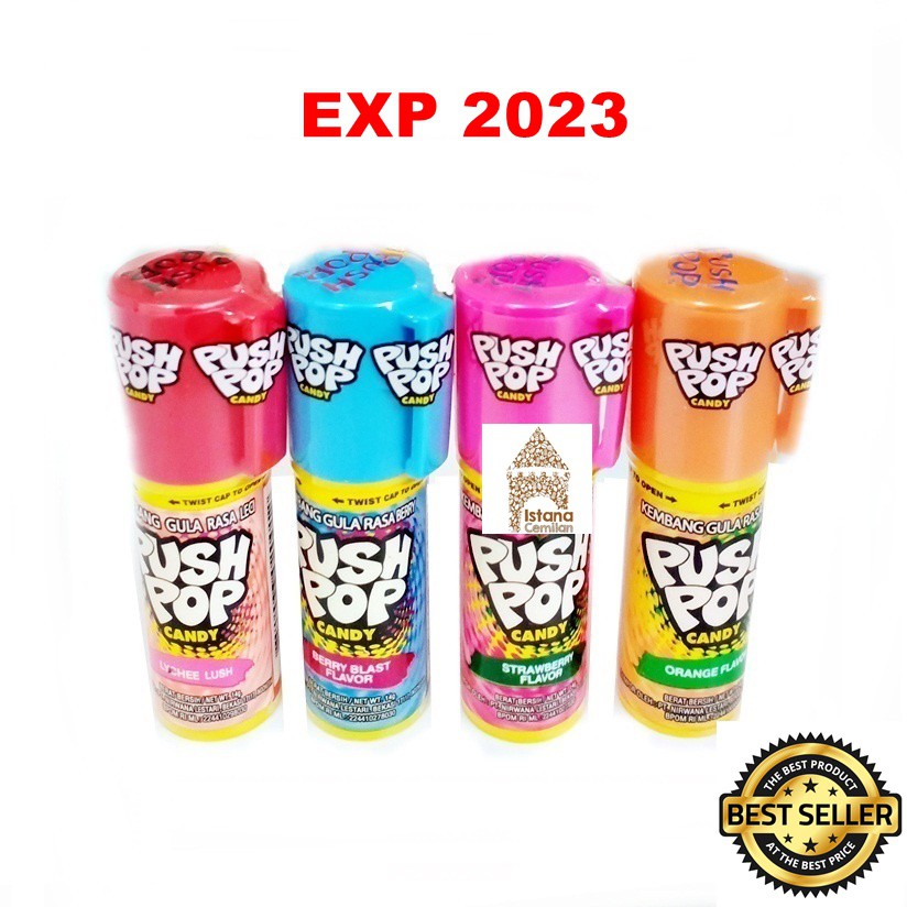 Permen PUSH POP Candy  / Lipstik rasa buah