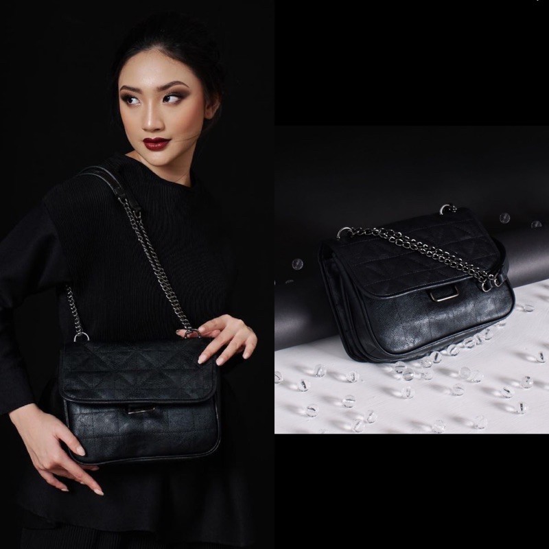 milan bag black by giyomi official giyomi id