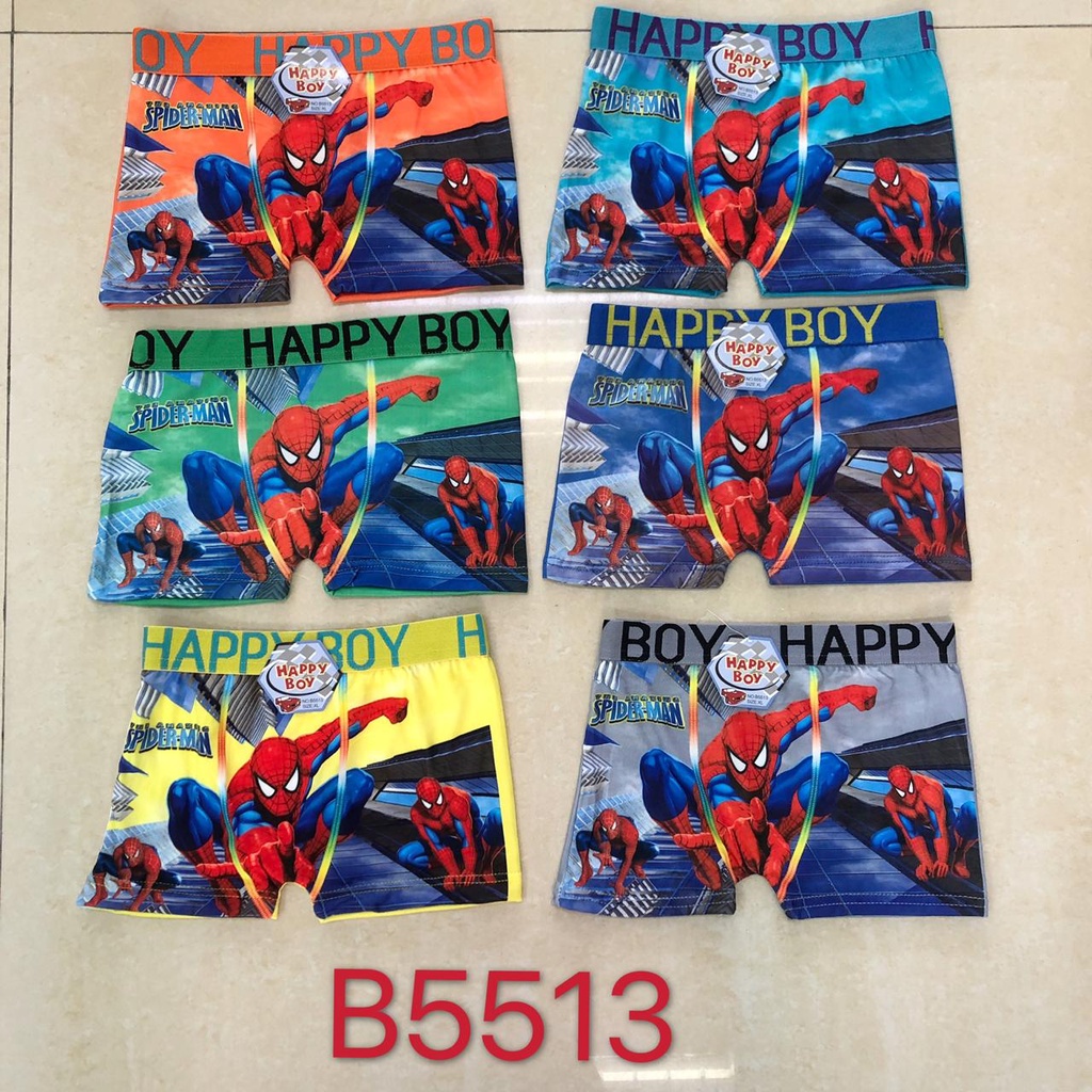 6 Pcs Celana Dalam Boxer Anak Laki Laki/Celana Pendek Anak Laki Laki /Celana Karakter anak laki-laki