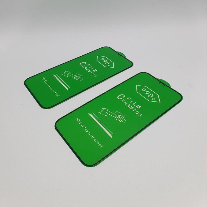 TEMPERED GLASS CERAMIC FILM FOR IPHONE (sudah lengkap sama tissue dan cover)