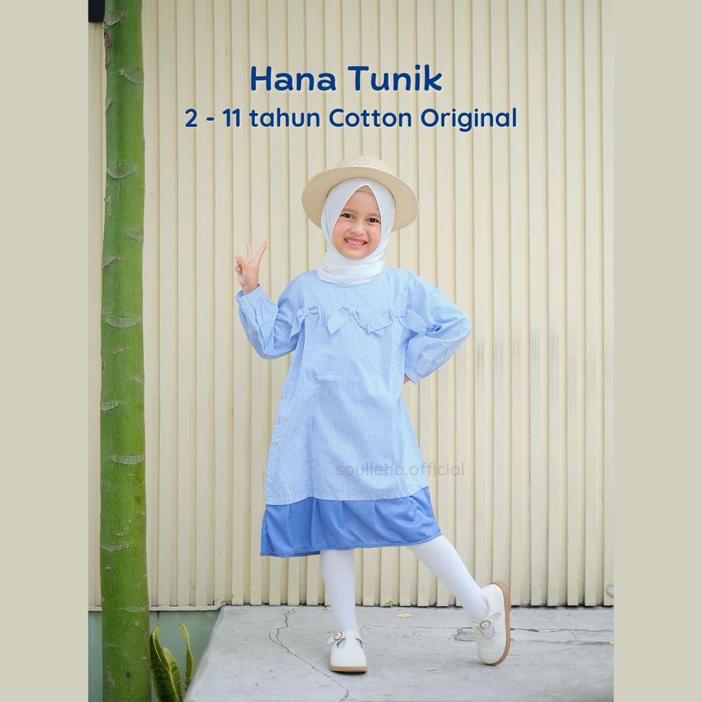 Soulleha Hana Tunik Anak Cotton Original 2 - 11 Tahun