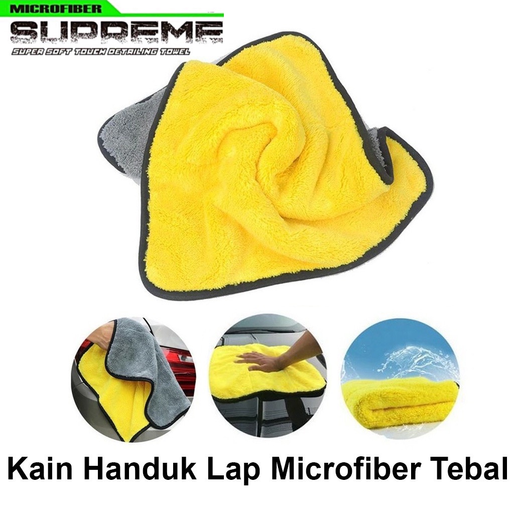 ( BISA COD ) PROMO KAIN LAP KUNING 2 SISI MICROFIBER / KAIN LAP MOBIL MOTOR SERBAGUNA 2 SISI / KAIN LAP TEBAL / MICROFIBER TEBAL SERBAGUNA / KAIN LAP KUNING ABU 2 SISI