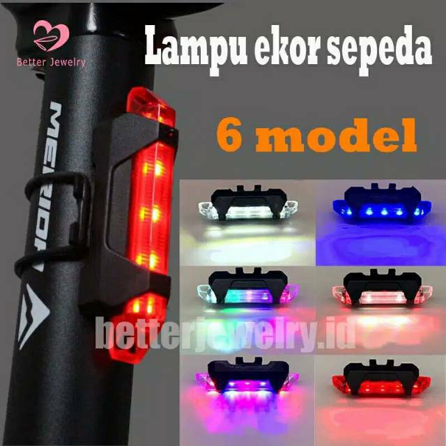 lampu led belakang nyala 5 warna (rainbow)