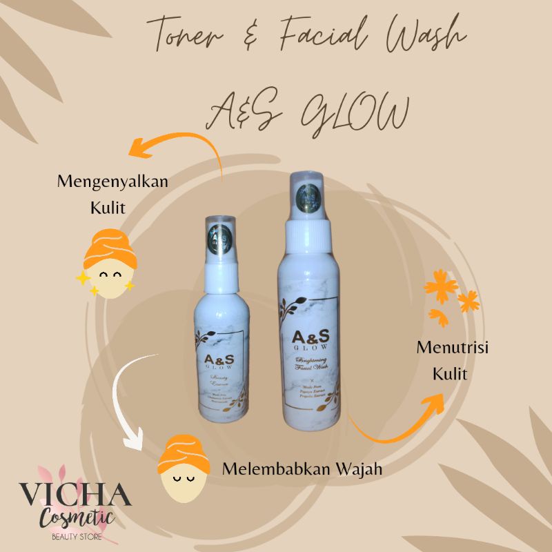 TONER / SABUN A&S GLOW  PAKET PREMIUM BPOM