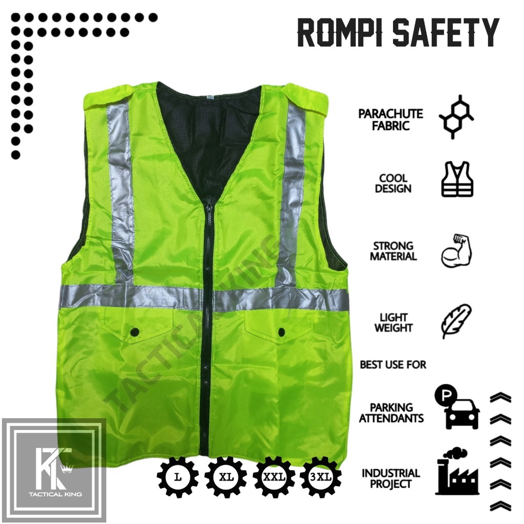 Rompi proyek/rompi parkir/rompi safety/rompi kerja/rompi tukang/rompi lapangan