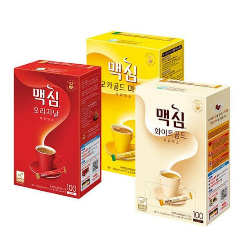 Maxim Coffee Mix Korea isi 100 stick - Kopi Korea