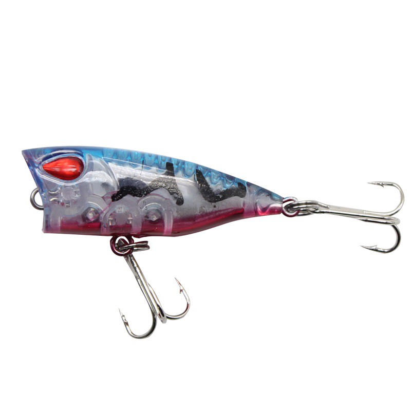 SYFishing 1Pcs Mini Popper Umpan Pancing 4cm 3.3g Fishing Lure Swimbait Ikan Bass Wobbler Kail Memancing Tackle