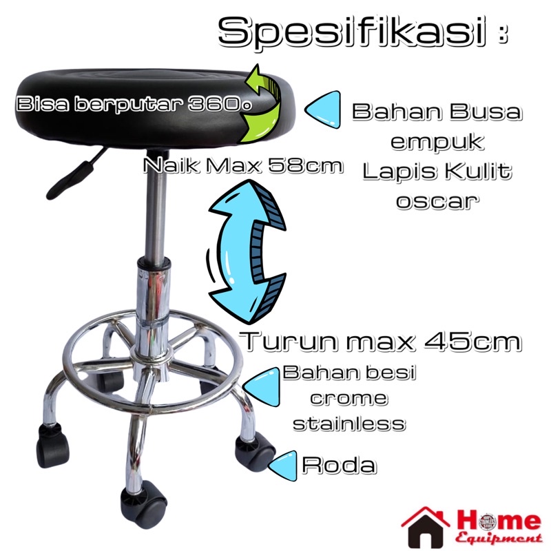 KURSI KANTOR KURSI SERBAGUNA KURSI ADA RODA DAN BISA BERPUTAR 360° HARGA MURAH (ADA SANDARAN DAN TANPA SANDARAN) KUAT KOKOH ELEGAN NYAMAN DIDUDUKI-5