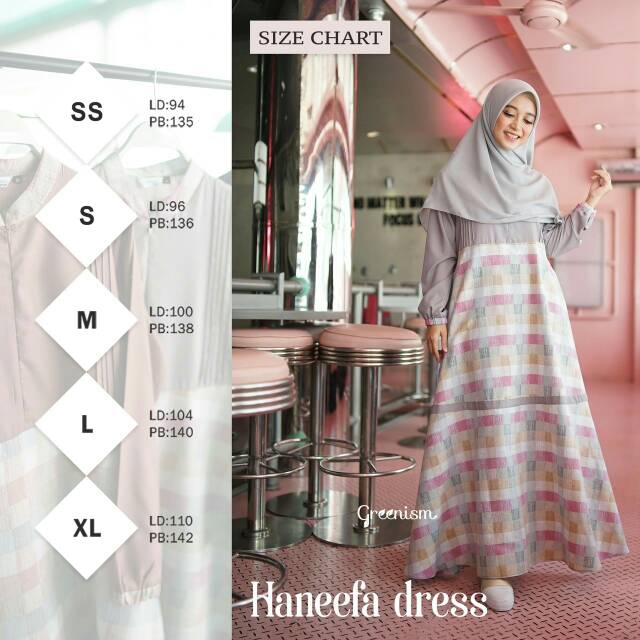 HANEEFA DRESS KOTAK BY GREENISM